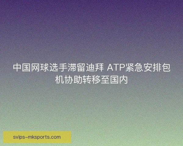 中国网球选手滞留迪拜 ATP紧急安排包机协助转移至国内